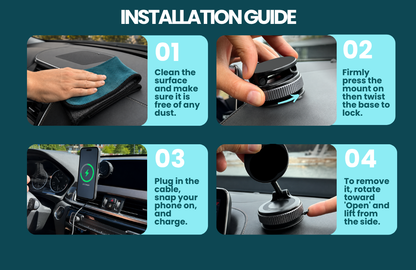 360° Magnetic Wireless Charging Mount